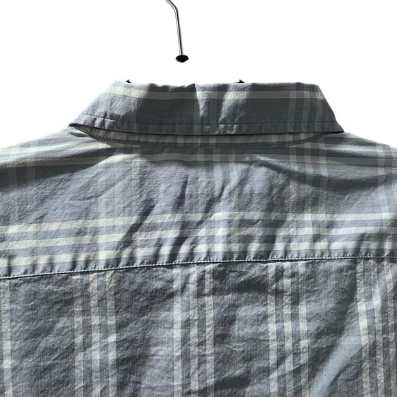 Tailor Vintage Luxe Performance Roll Cuff Flamingo Plaid Button Shirt Size XL - Picture 6 of 6